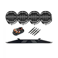 Extraljuskit 4 x OZZ XR2 P9” svart - För bil med radar