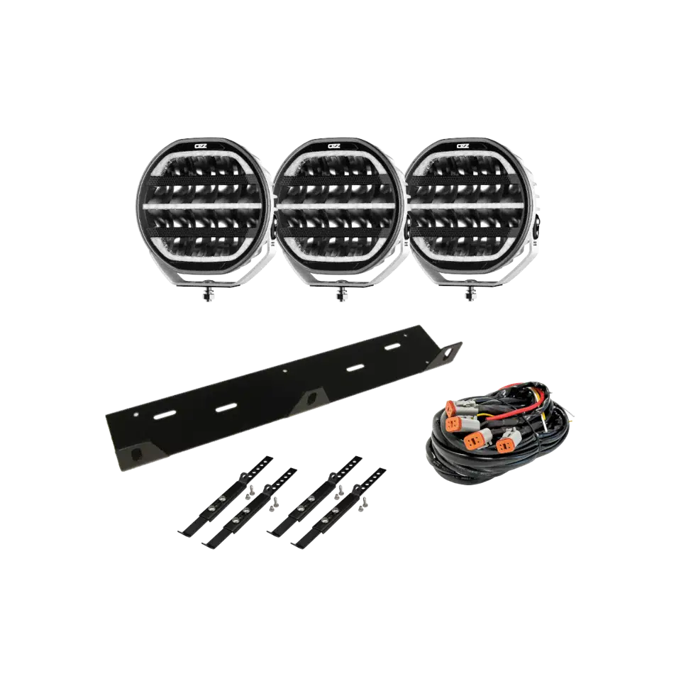 Extraljuskit 3x OZZ XR2 P7” vita
