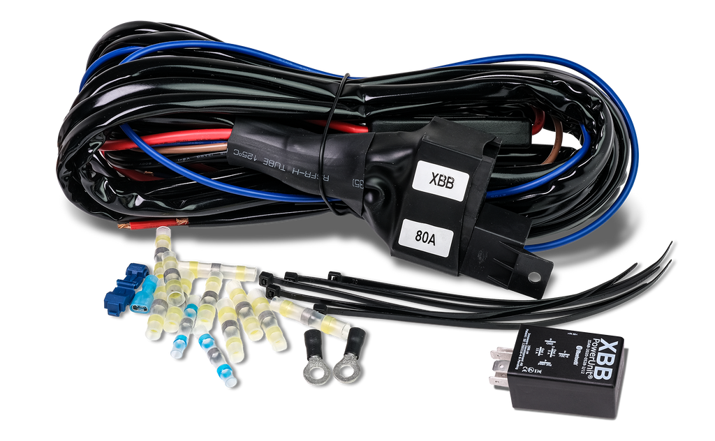 Luxtar Reläkabelsats Master & Slave X 4 | 12V | 80A Relä