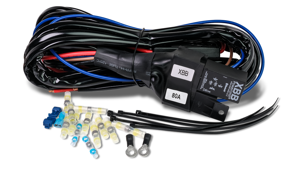 Luxtar Reläkabelsats Master & Slave X 4 | 12V | 80A Relä